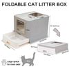 Image 3 : NEWLY ASSEMBLED CAT LITTER BOX WITH 2 WAY ENTRIES