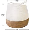Image 2 : NEW RATTAN STYLE FABRIC LAUNDRY HAMPER