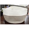 Image 1 : NEW RATTAN STYLE COTTON ROPE LAUNDRY HAMPER