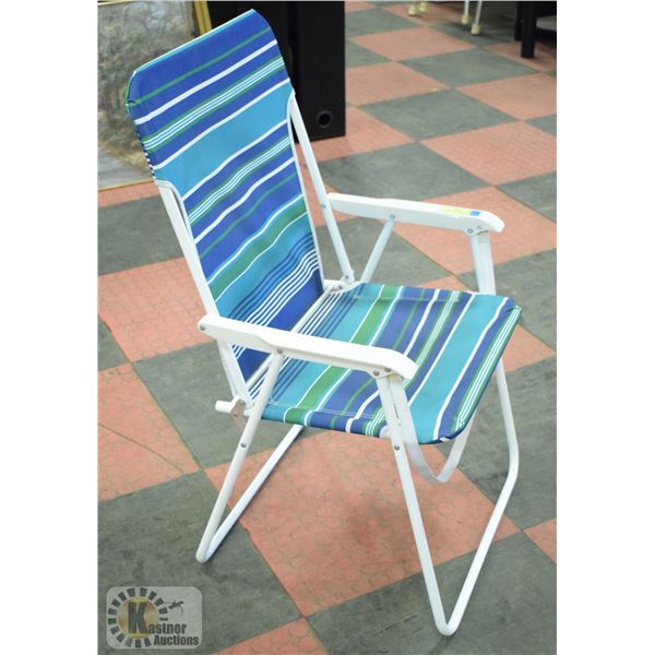 FOLDING LAWN CHAIRS- SET OF 4 BRAND NEW WITH TAGS