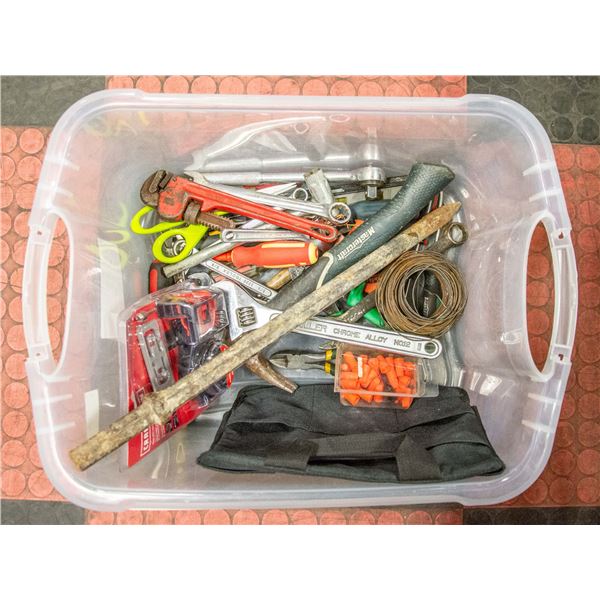 BIN OF TOOLS