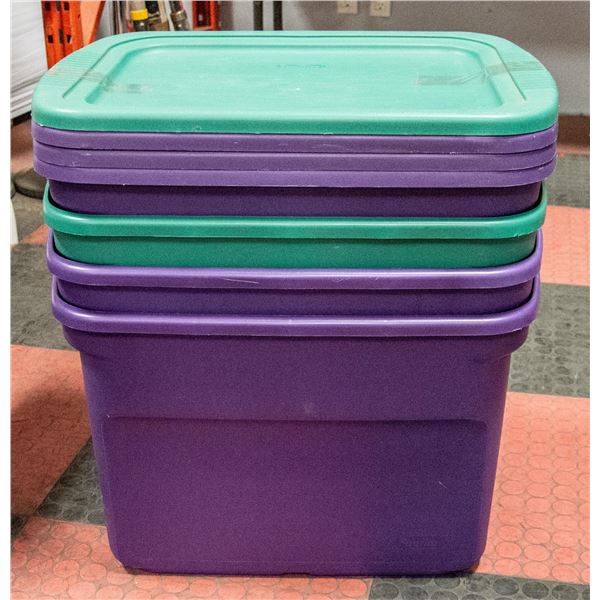 SET OF 4 STERILITE STORAGE CONTAINERS WITH