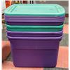 Image 1 : SET OF 4 STERILITE STORAGE CONTAINERS WITH