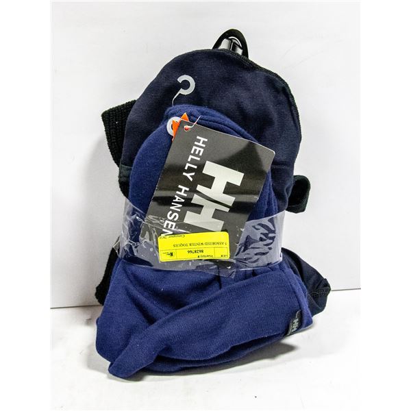 5 ASSORTED HELLY HANSEN WINTER TOQUES