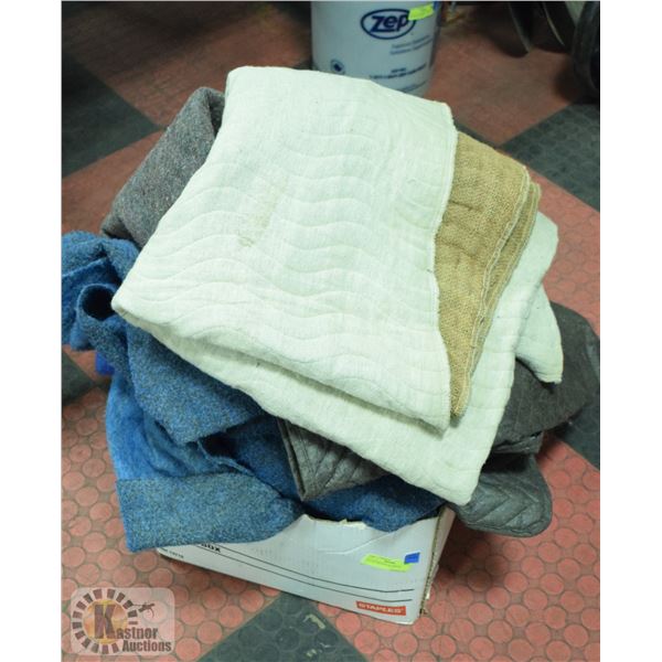 LOT OF 4 MOVING BLANKETS