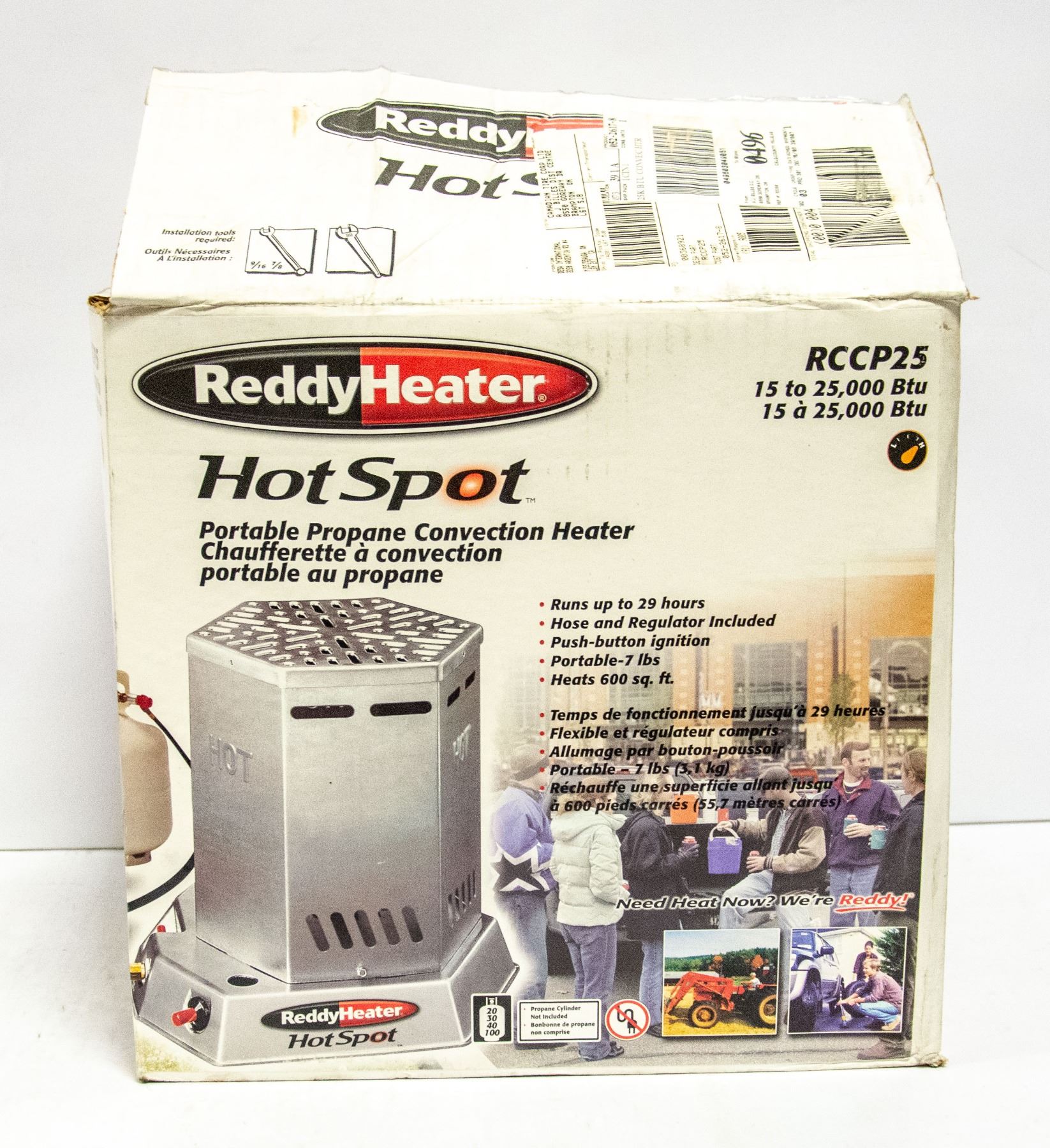 REDDY HEATER HOT SPOT PORTABLE PROPANE CONVECTION