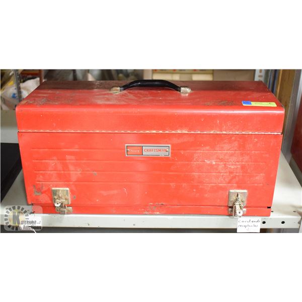 RED SEARS CRAFTSMAN TOOLBOX