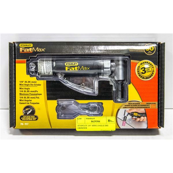 STANLEY FAX MAX 1/4" MINI ANGLE DIE GRINDER
