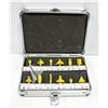 Image 1 : NEW 12PC CARBIDE ROUTER SET IN SHANK METAL BOX