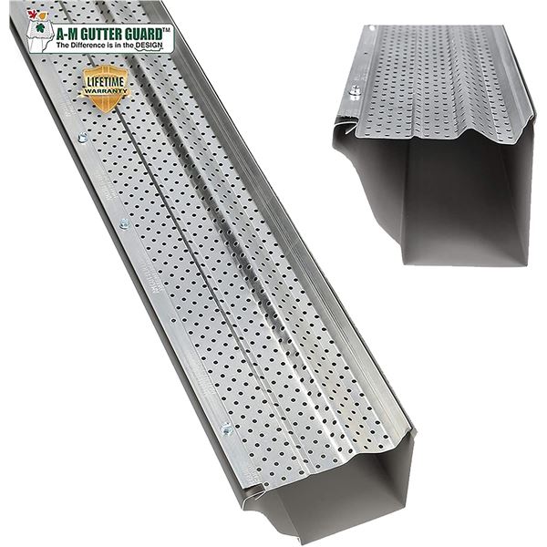 NEW - 200 FEET OF A-M ALUMINUM 6" GUTTER GUARD
