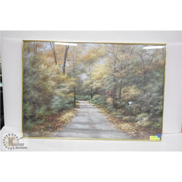 FRAMED PRINT APPROX 24" X 36"