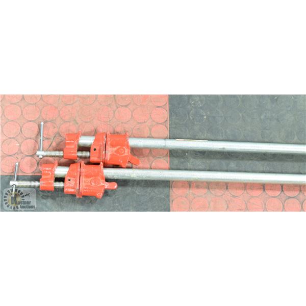 PAIR OF 4 FT BAR CLAMPS