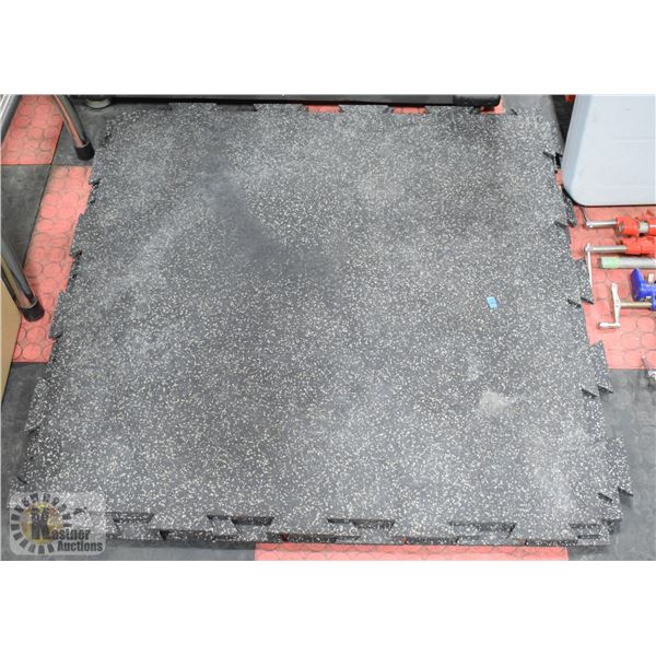 4 X INTERLOCKING SHOP MATTS APPROX 38" X 38" EACH