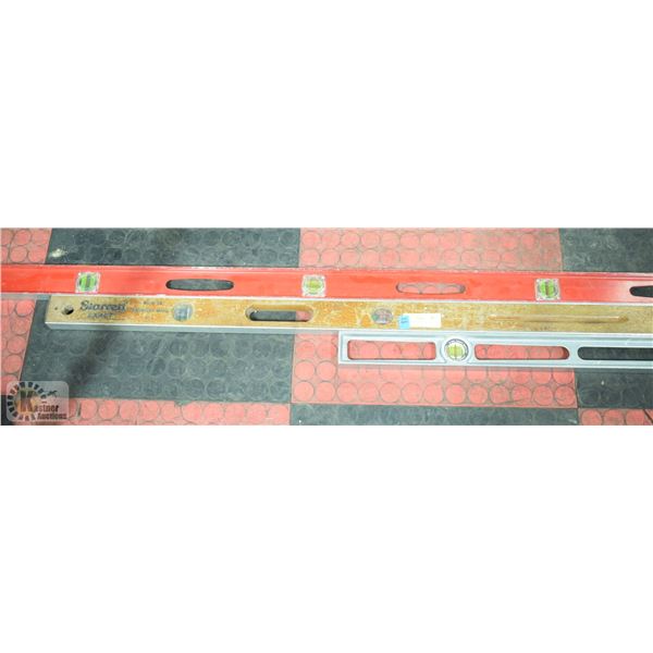 LOT OF 3 EXTRA LONG LEVELS