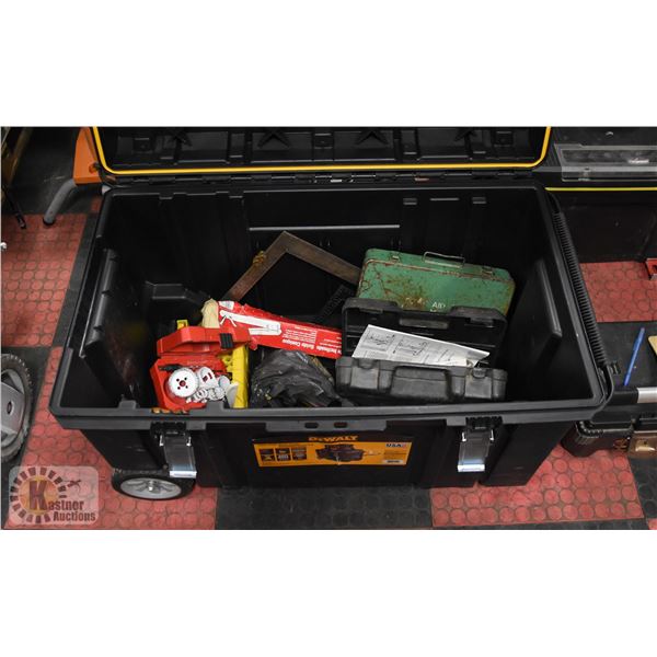 DEWALT TOUGH CHEST MOBILE STORAGE AND CONTENTS