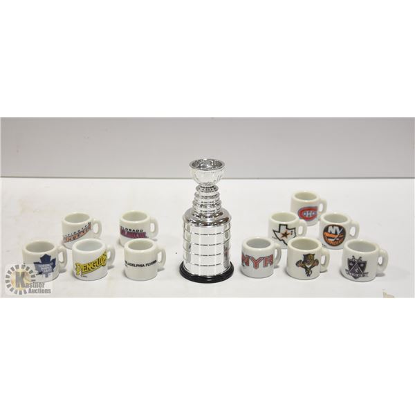 LOT OF MINATURE NHL MEMORABILIA