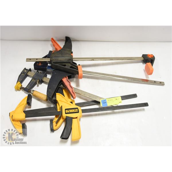 LOT OF VARIOUS CLAMPS