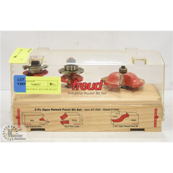 FREUD INDUSTRIAL ROUTER BIT SET