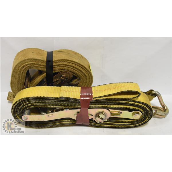 2 RATCHETING STRAPS
