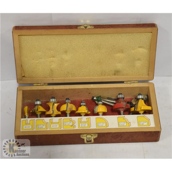 ROUTER BIT SET IN CASE