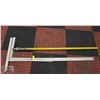 Image 1 : EXTENSION POLE, T-SQUARE AND CARPENTERS SQUARE