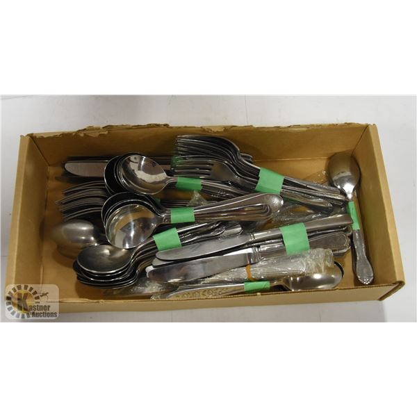 ASSORTED LOT OF 50 FLATWARE PIECES