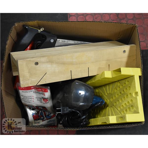 TOOLS- HAND/POWER- BOX LOT ASSORTED