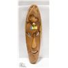 Image 1 : CARVED WOOD MASK WITH TURTLE - 25" TALL