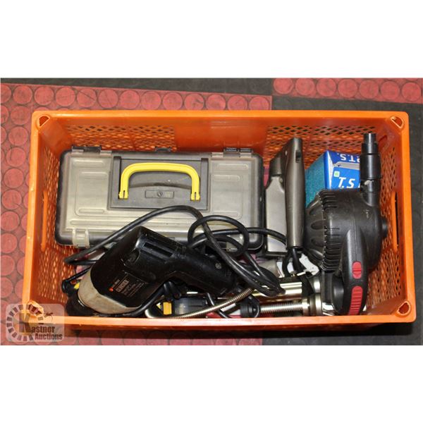 LOT OF ASSORTED HAND AND POWER TOOLS