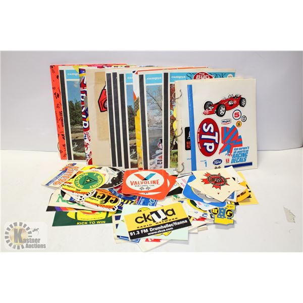 VINTAGE STICKER BOOKS (12) &  ASSORTED STICKERS