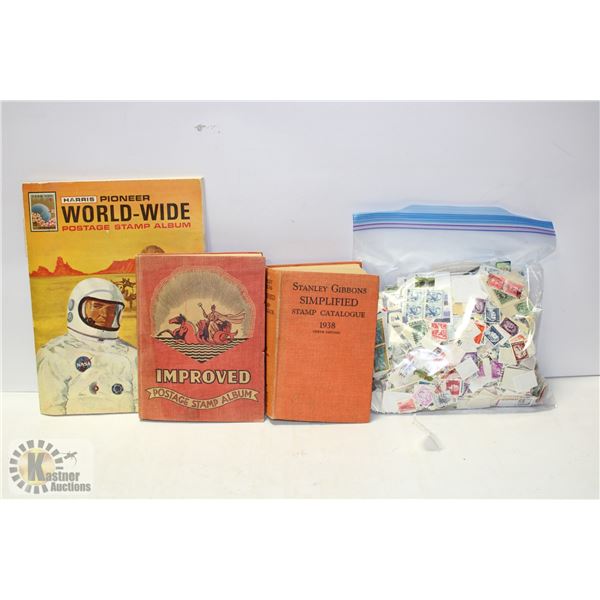 1938 STAMP CATALOGUE/ALBUMS & STAMPS