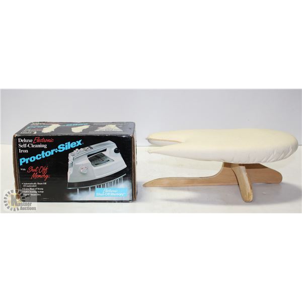 NEW PROCTOR SILEX STEAM IRON & MINI IRONING BOARD