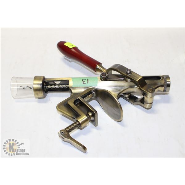 NEW HEAVY BRASS WINE BOTTLE OPENER