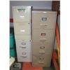 Image 1 : LOT OF THREE METAL FILING CABINETS