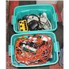 Image 1 : 2 LARGE BINS OF ELECTRICAL CORDS