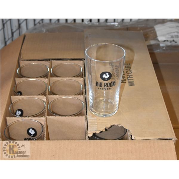 CASE WITH 24 20OZ BIG ROCK BEER GLASSES