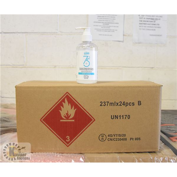 CASE WITH 24 237ML BOTTLES OF HAND SANITIZER