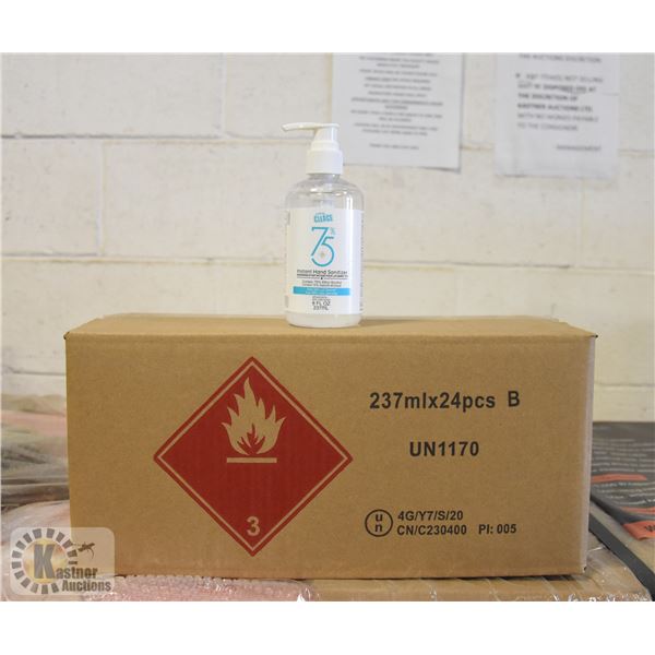 CASE WITH 24 237ML BOTTLES OF HAND SANITIZER