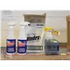 Image 1 : CASE WITH COMMERCIAL WINDEX & APPLICATOR BOTTLES