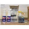 Image 1 : CASE WITH COMMERCIAL WINDEX & APPLICATOR BOTTLES