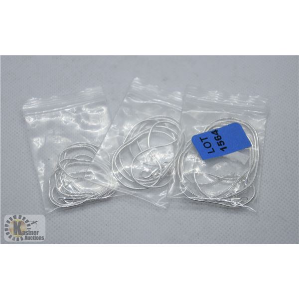 LOT OF 3 22" ROPE CHAINS