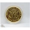 Image 1 : 24KT GOLD PLATED US HALF DOLLAR 1989
