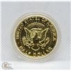 Image 1 : 24KT GOLD PLATED US HALF DOLLAR 1983