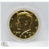 Image 2 : 24KT GOLD PLATED US HALF DOLLAR 1980