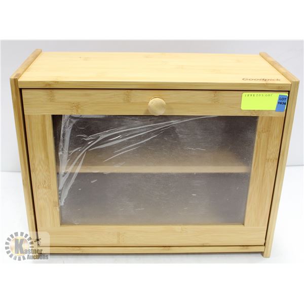 NEWLY ASSEMBLED WOODEN TABLE STAND WITH