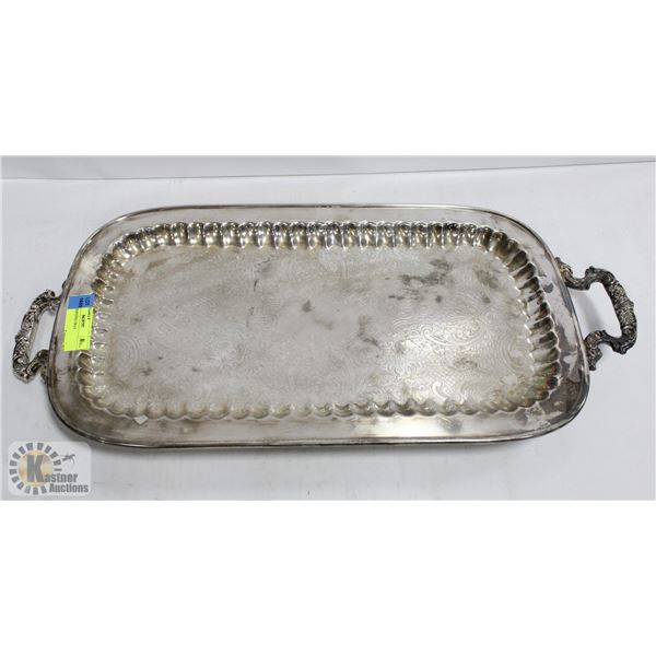 SILVER PLATED SERVING TRAY