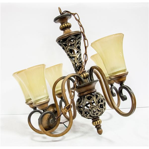 BOX WITH DECORATIVE CAST METAL ANTIQUE BROWN