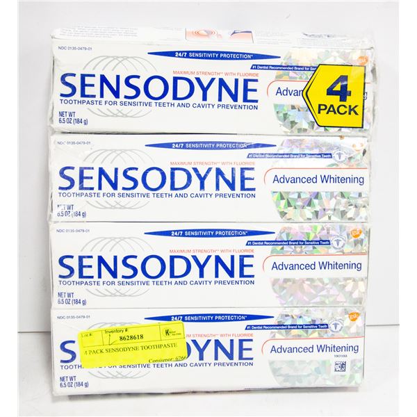 4 PACK SENSODYNE TOOTHPASTE