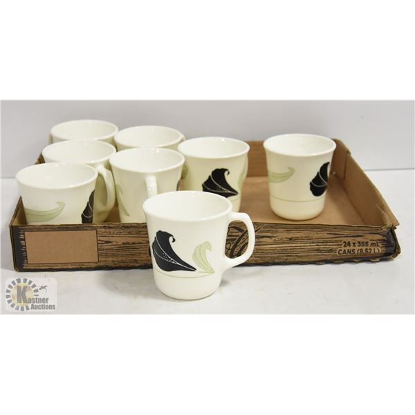 8 CORNING WARE COFFEE CUPS