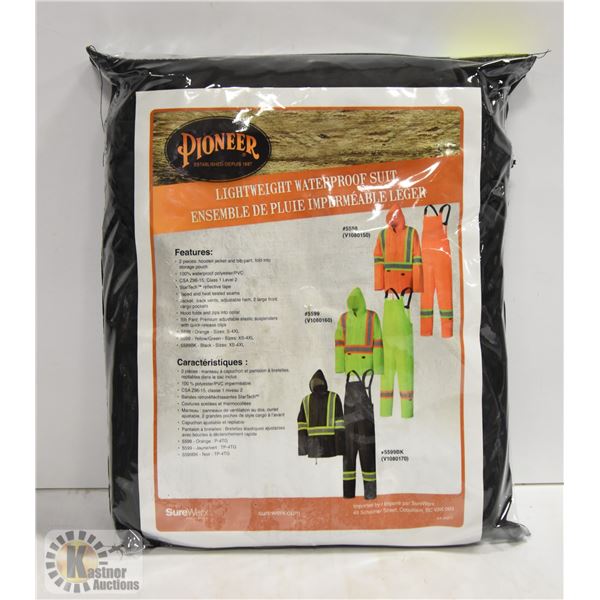 NEW SIZE XXL PIONEER LIGHTWEIGHT WATERPROOF SUIT